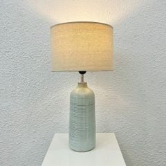 Đèn ngủ để bàn gốm sứ màu xanh ngọc vân cổ điển DS-TL9866 KT 58*30 E27 VLDBGM-051