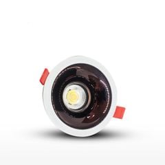 GS Đèn spotlight âm trần LUSURY GSATLX 7w điện áp 220V AC, ánh sáng 3000k, 90Lm/W, CRI 90, kích thước D85*49, lỗ khoét 75, góc chiếu 30 độ GSATLX7-3K