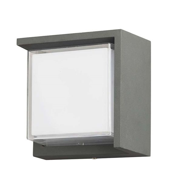 MD Đèn tường 12W, L160*W160*H100mm, chip led SMD,IP54, Aluminum+Glass MD-DT00512