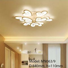 HT Đèn mâm mica 9 cánh D840mm, H=110mm 1M MN063/9-1M HTDMMI-017-AC