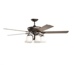 Quạt trần đèn Nhật Bản Kaiyo Kukan 5 cánh D152cm 50W DC AKI 522 ORB