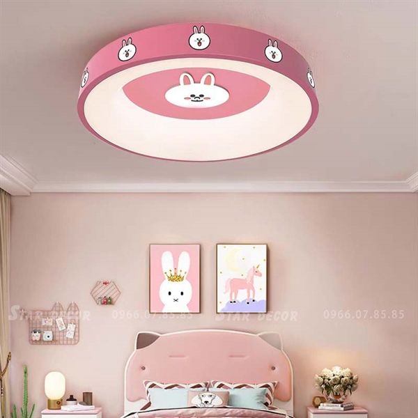 Đèn ốp trần trẻ em hình thỏ trắng Cony VLOPTE-013