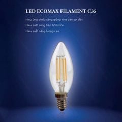 Opple bóng búp led Edison C35 4W, 2700K đui E14 không râu OPDDBB-004-C35-4W