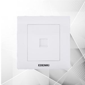 EDK Bộ ổ cắm mạng đơn jack C5 EC-C501