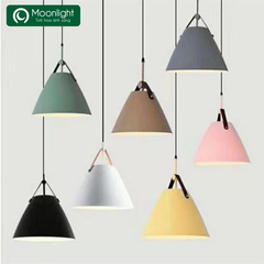 Đèn thả hợp kim hình túi xách quai da VLTHHK-010 (cái)