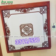 Đèn ốp trần gỗ vuông D550 3319/550 VLOPGO-018