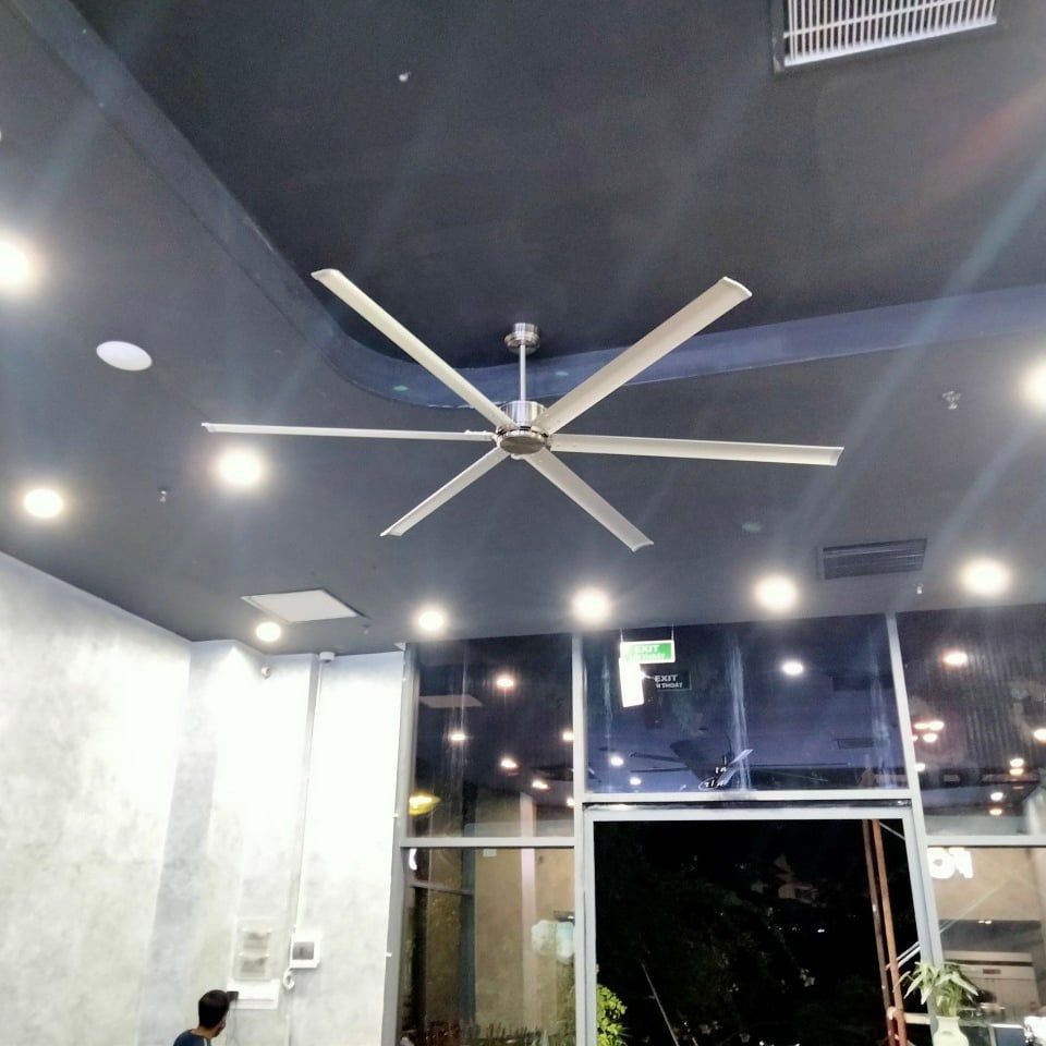 Quạt trần Đài Loan Luxaire Bigfan 96'' 6 cánh nhôm 244cm 60w DC