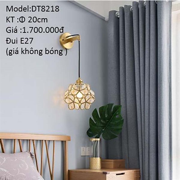 HT Đèn tường trang trí D20cm đui e27 (giá không bóng) DT8218 HTDTTR-004