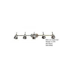 HT Đèn tranh đèn gương 5 bóng, thân inox Dài 80cm L258 HTDETG-057