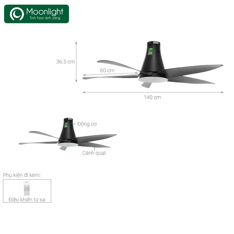 Quạt trần Mitsubishi Electric 5 cánh C56-RA5 CY-GY 65W