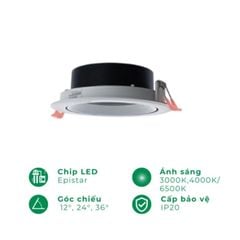 Đèn âm trần spotlight chiếu điểm ELV CED301C