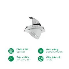 Đèn âm trần spotlight chiếu điểm CED603