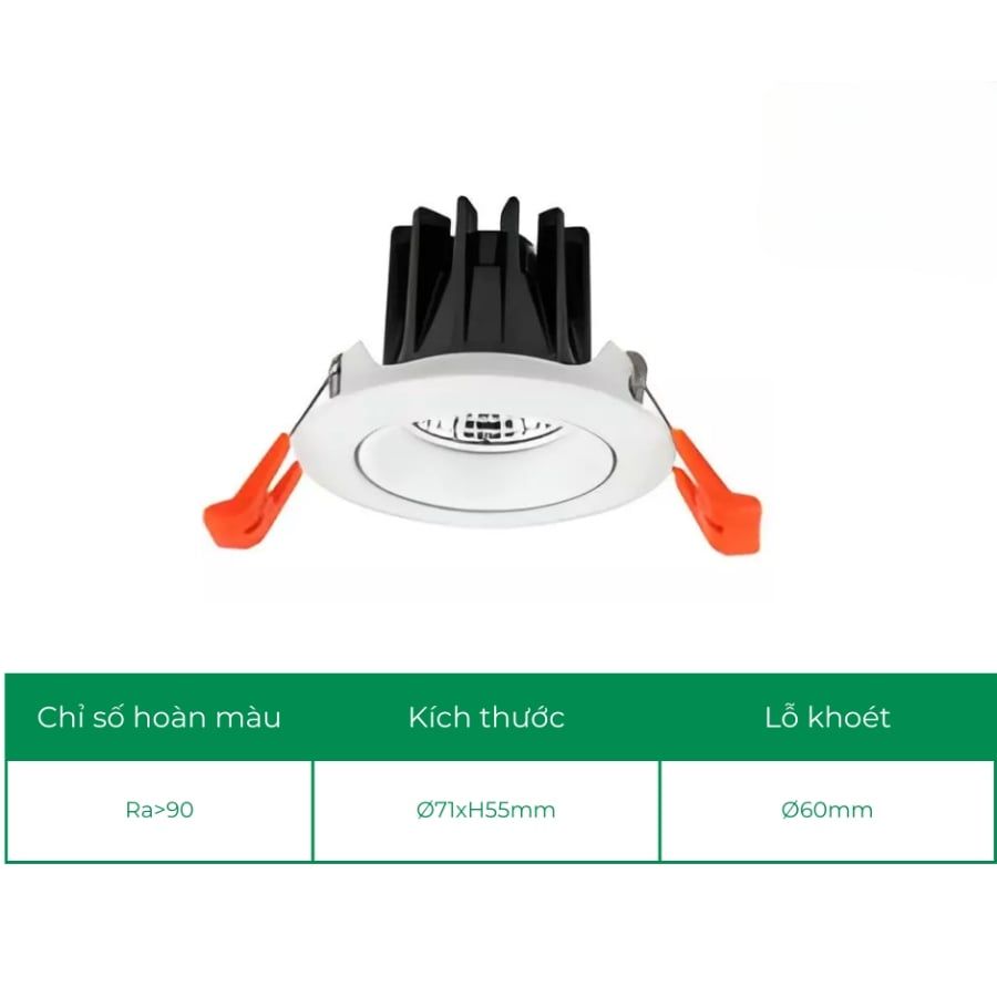 Đèn âm trần spotlight chiếu điểm CET2310