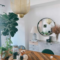 Đèn bàn thân gốm sứ màu trắng viền đen DS-TL1998B KT H64*40 E27 VLDBGM-057