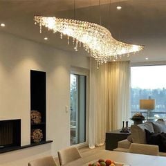 Đèn thả pha lê uốn lượn VLTHTT-061