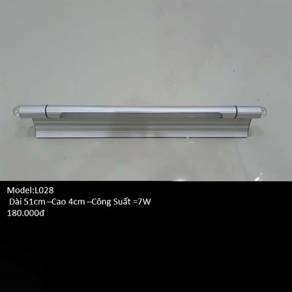 HT Đèn tranh đèn gương inox Dài 51cm, cao 4cm 7W L028 HTDETG-014-AA