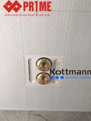 Đèn sưởi nhà tắm Kottmann âm trần 2 bóng K9S