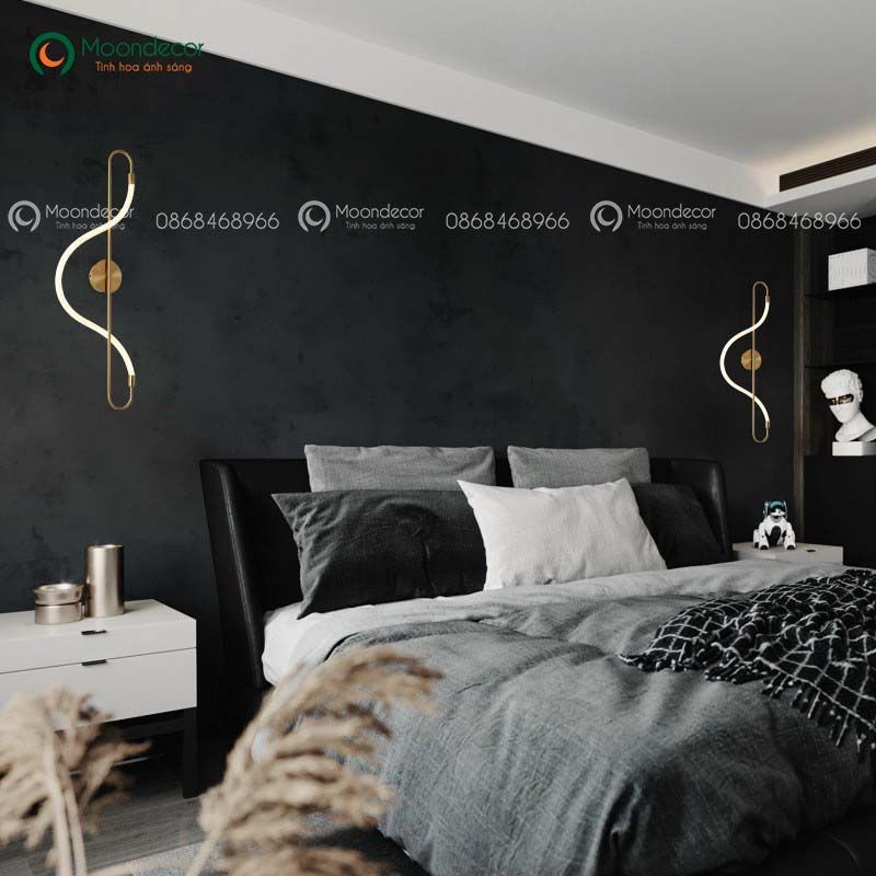 Đèn tường hiện đại hình vòng cung nốt nhạc VLDTHD-123