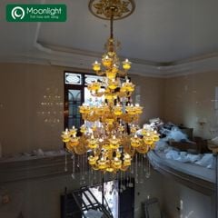 Đèn chùm hợp kim 48 tay kích thước D180*H280cm E14*48 VLCHHK-424-AI - Trên 24 tay