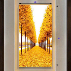 Đèn tranh led trang trí hàng cây 3 chế độ ánh sáng KT D40xH60cm 302C, VLDETL-002