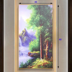 Đèn tranh led trang trí 3 chế độ ánh sáng KT D40xH60cm 313B, VLDETL-008