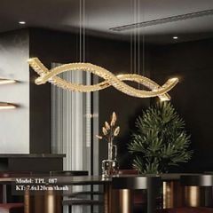 HT Đèn thả pha lê D7.6*120cm TPL_087 HTTHPL-137
