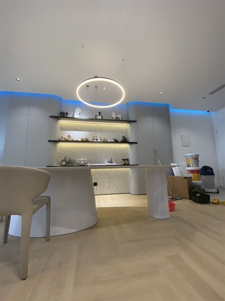 Đèn thả 3 vòng mica thân nhôm xước màu đen 40-60-80cm , G5 VLTHVO-005-AI