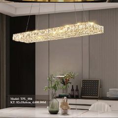 HT Đèn thả pha lê chữ nhật D82*18*6cm TPL_084 HTTHPL-134