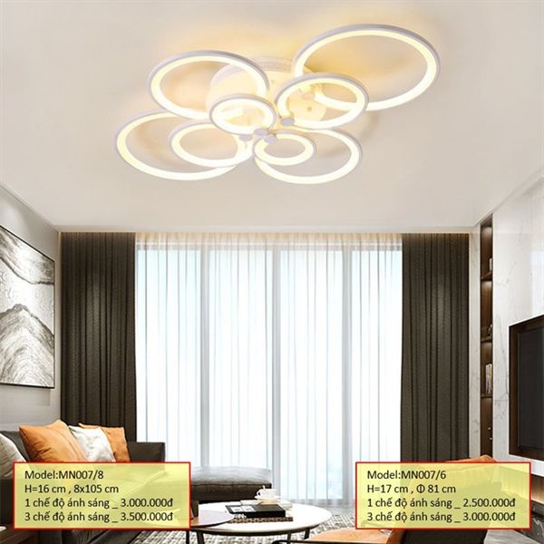 HT Đèn mâm mica 6 cánh tròn D810mm, h=170mm 1M MN007/6-1M HTDMMI-004-AA