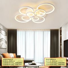 HT Đèn mâm mica 6 cánh tròn D810mm, h=170mm 1M MN007/6-1M HTDMMI-004-AA