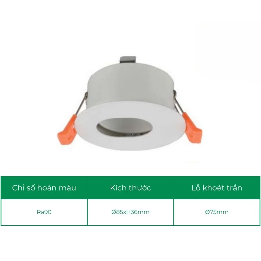 Chóa đèn led âm trần spotlight ELV IP20 ELV2708