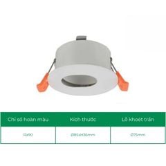 Chóa đèn led âm trần spotlight ELV IP20 ELV2710