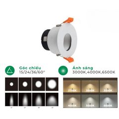 Chóa đèn led âm trần spotlight ELV IP20 ELV2708