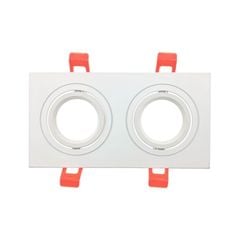 Chóa đèn led âm trần vuông đôi phẳng ELV ELV802E-M