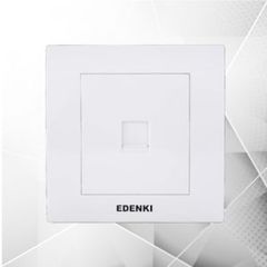 EDK Bộ ổ cắm điện thoại đơn, màu trắng EC-T01