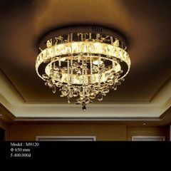 HT Đèn mâm pha lê tròn D400mm M9120 HTDMPL-058-AA