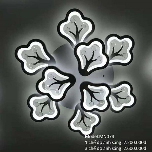 HT Đèn mâm mica 9 cánh D600mm, H=110mm 3M MN074-3M HTDMMI-022-AB