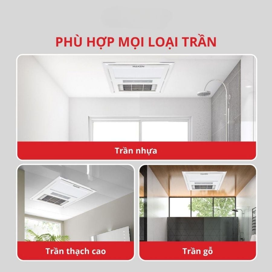 SƯỞI ÂM TRẦN ĐA NĂNG HAKEN 4TRONG1 HK-QS33 Kích thước 300x300mm