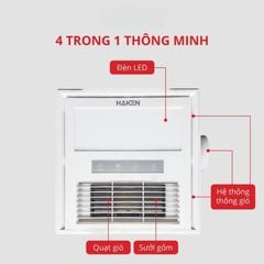 SƯỞI ÂM TRẦN ĐA NĂNG HAKEN 4TRONG1 HK-QS33 Kích thước 300x300mm