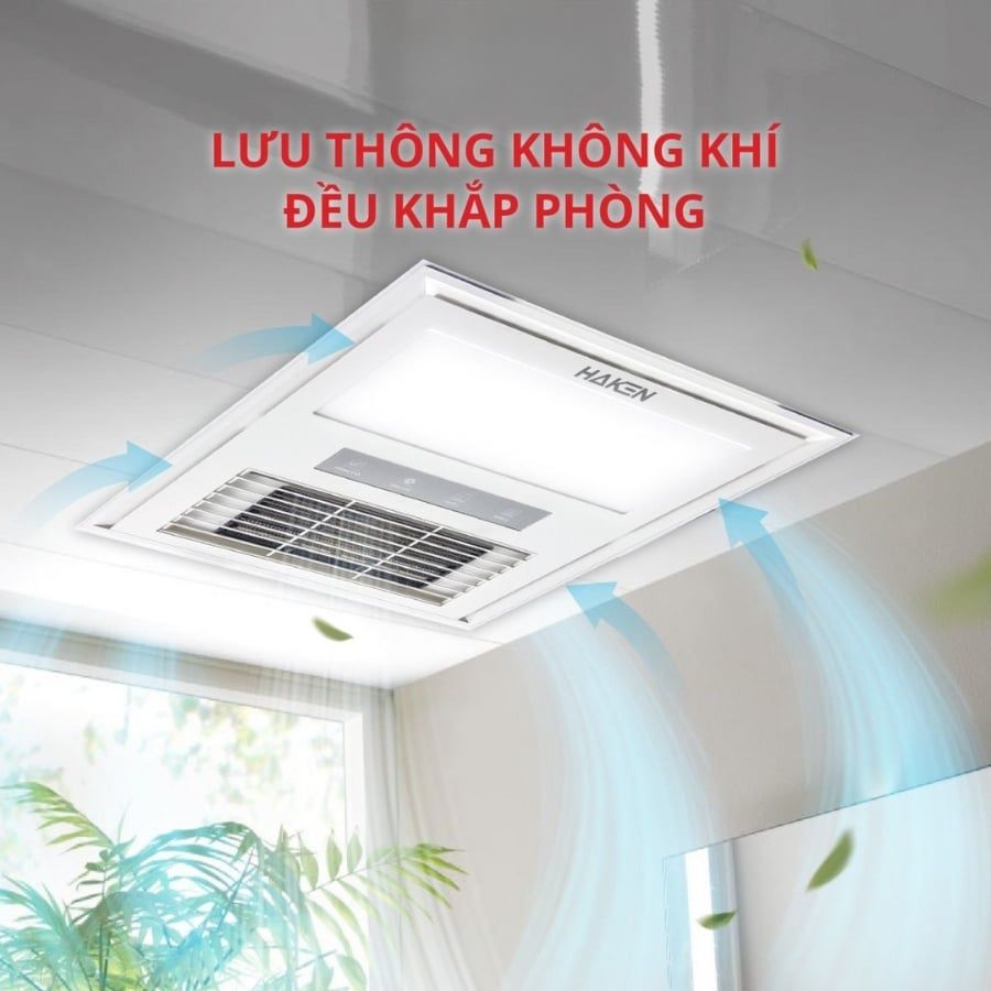 SƯỞI ÂM TRẦN ĐA NĂNG HAKEN 4TRONG1 HK-QS33 Kích thước 300x300mm