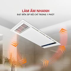 Đèn sưởi âm trần đa năng HAKEN 4TRONG1 HK-QS36 Kích thước 600 x 300mm