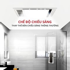 Đèn sưởi âm trần đa năng HAKEN 4TRONG1 HK-QS36 Kích thước 600 x 300mm