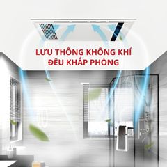 Đèn sưởi âm trần đa năng HAKEN 4TRONG1 HK-QS36 Kích thước 600 x 300mm