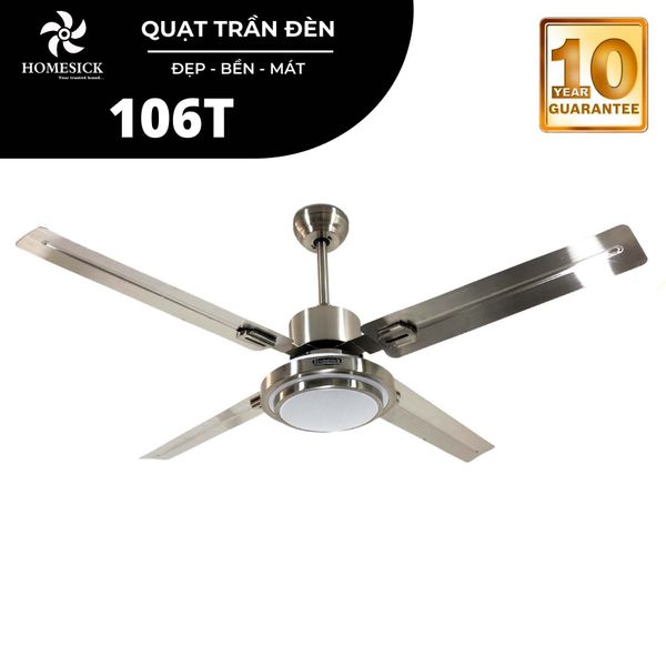 Quạt trần đèn Homesick 4 cánh 132cm 80w AC 106T VLQTHO-009