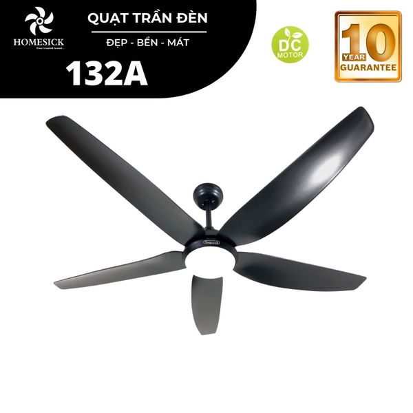 Quạt trần đèn Homesick 5 cánh 152cm 55w DC 132A VLQTHO-010