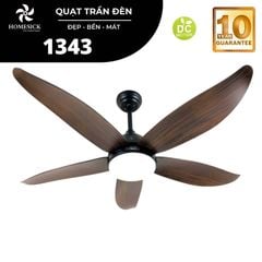 Quạt trần đèn Homesick 5 cánh 117cm 35w DC 1343 VLQTHO-023