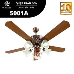 Quạt trần đèn Homesick 5 cánh 135cm 80w AC 5001A VLQTHO-026