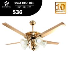 Quạt trần đèn Homesick 5 cánh 135cm 80w AC 536 VLQTHO-021