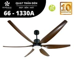 Quạt trần đèn Homesick 6 cánh 168cm 55w DC 66-1330A VLQTHO-008