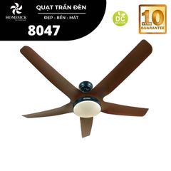 Quạt trần đèn Homesick 5 cánh 155cm 55w DC 8047 VLQTHO-027